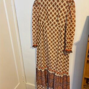 Vintage Floral Long Sleeve Dress